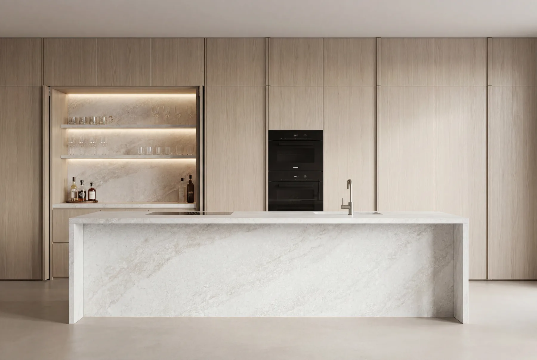Kitchen stone benchtop fabrication and installation Townsville